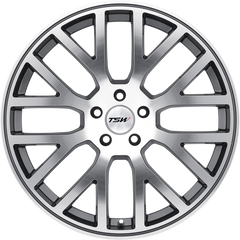 TSW 18x8 Donington Gunmetal w/ Mirror Cut Face +20mm