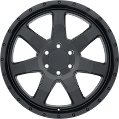 Level 8 17x8.5 Slam Matte Black -6mm