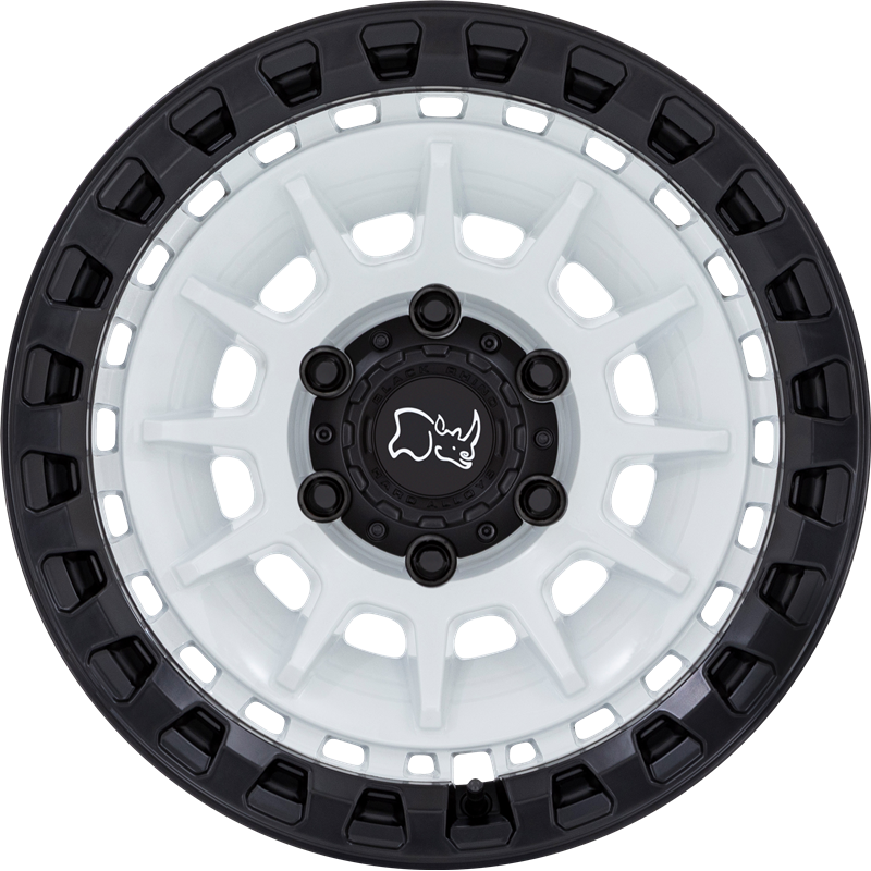 Black Rhino 18x9 Barrage Matte White on Matte Black +0mm