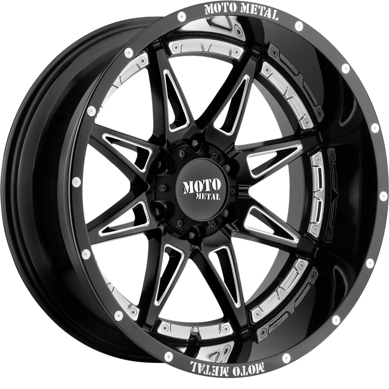 Moto Metal 20x10 MO993 Hydra Gloss Black Milled -18mm