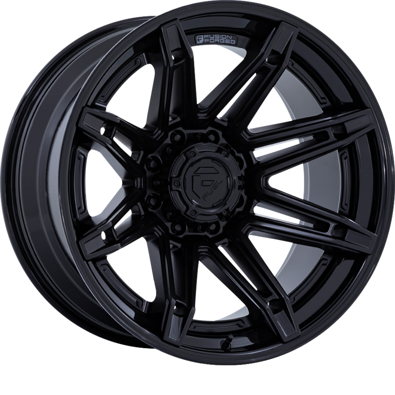 Fuel 20x10 FC401 Brawl Matte Black w/ Gloss Black Lip -18mm