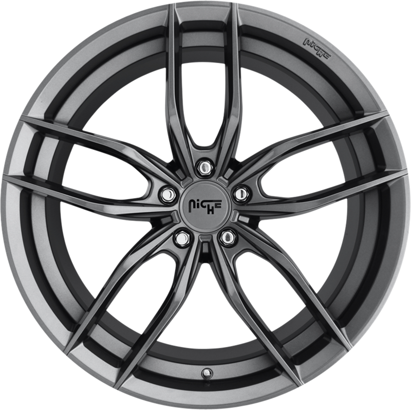 Niche 18x8 M204 Vosso Matte Anthracite +40mm