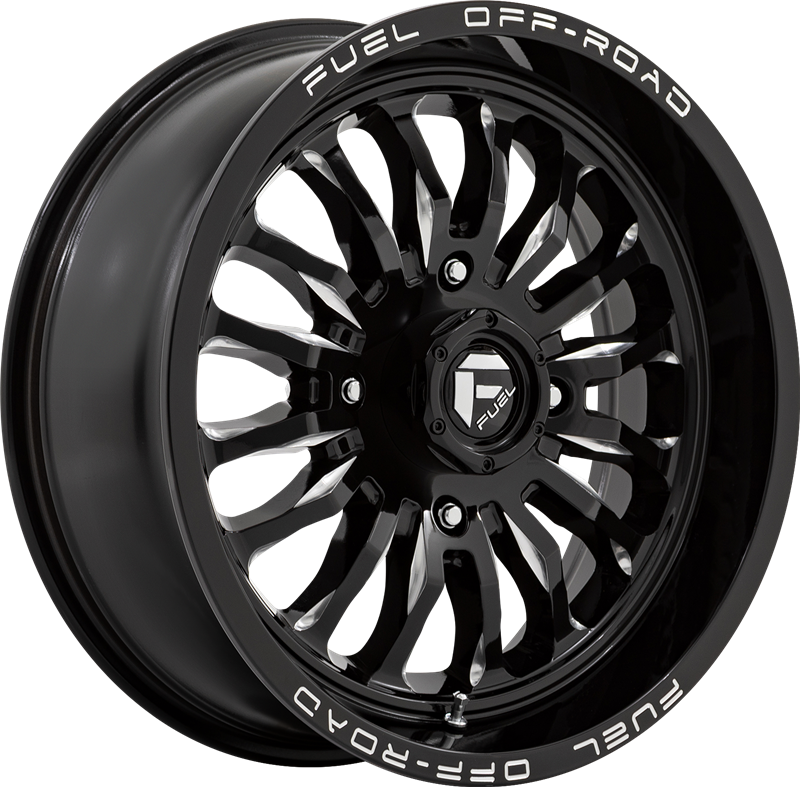 Fuel UTV 18x7 D821 Arc Gloss Black Milled +13mm