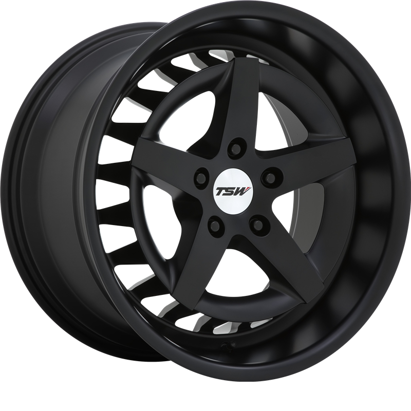 TSW 18x10 Degner Semi Gloss Black +25mm