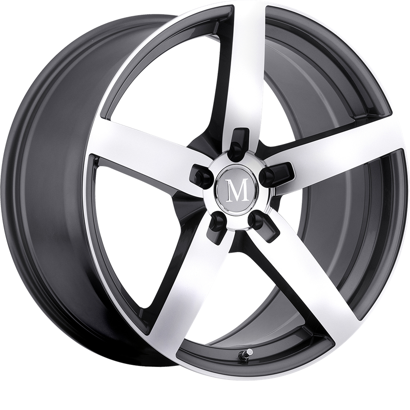 Mandrus 17x9 Arrow Gunmetal w/ Mirror Cut Face +50mm