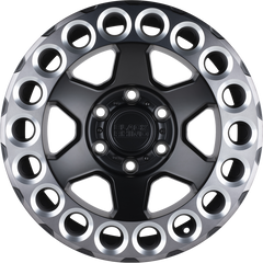 Black Rhino 18x9.5 Odessa Matte Black w/ Machined Tinted Lip and Milled Rings -18mm