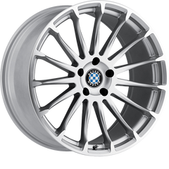 Beyern 18x8.5 Aviatic Silver w/ Mirror Cut Face +15mm