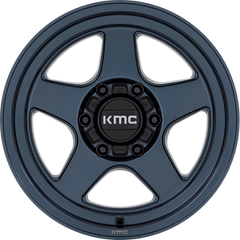 KMC 17x8.5 KM728 Lobo Metallic Blue -10mm