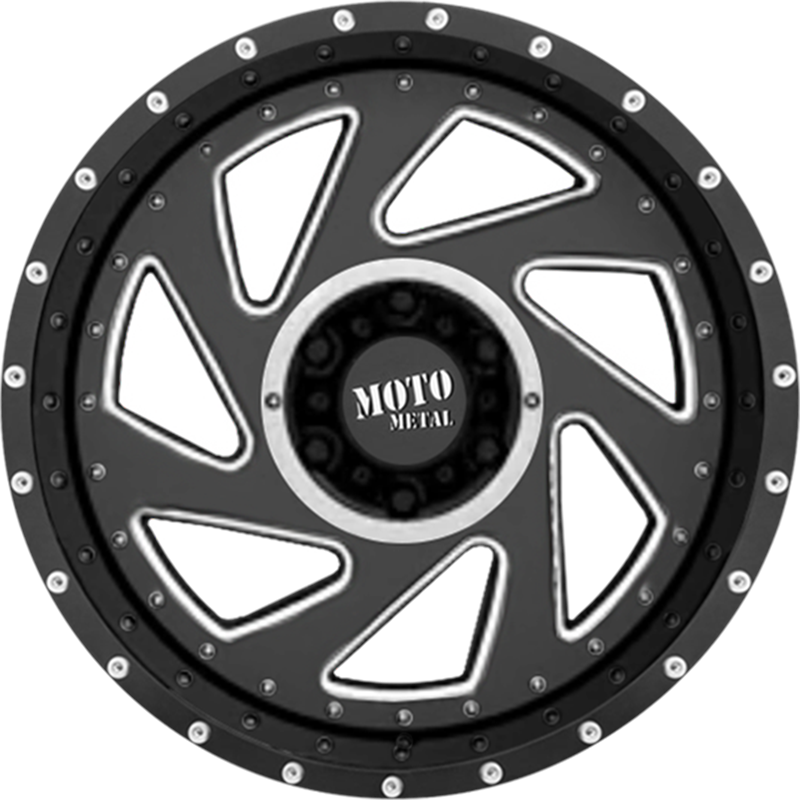 Moto Metal 20x12 MO989 Change Up Gloss Black Milled w/ Brushed Inserts -44mm