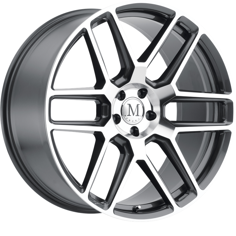 Mandrus 18x9.5 Otto Gunmetal w/ Mirror Cut Face +35mm