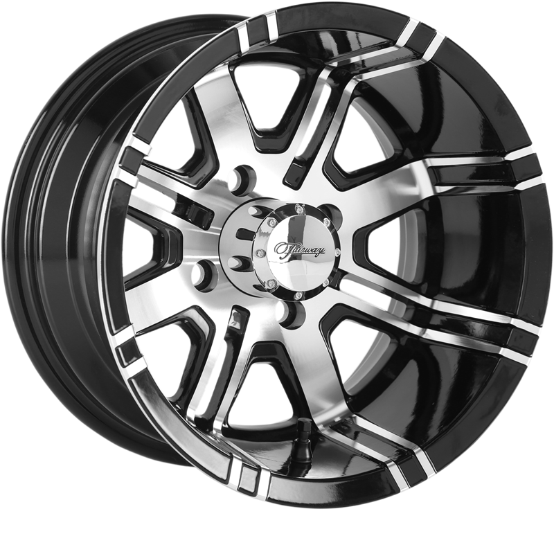 Fairway Alloys 12x7 FA119 Aggressor Gloss Black Machined -40mm