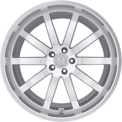 Mandrus 18x9.5 Wilhelm Silver w/ Mirror Cut Face and Lip +53mm