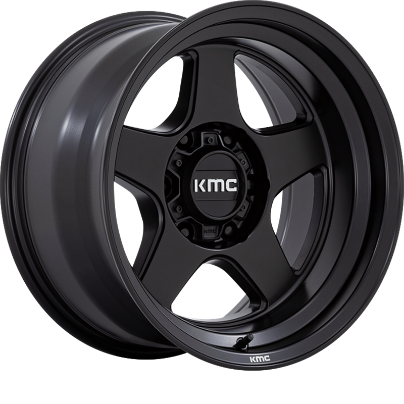 KMC 17x8.5 KM728 Lobo Matte Black -10mm