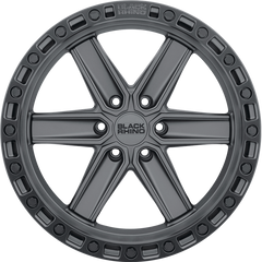 Black Rhino 20x9.5 Henderson Gunblack w/ Black Lip Edge and Black Bolts +0mm