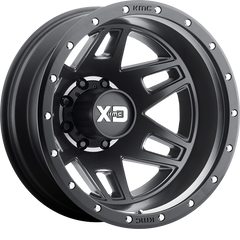 XD 17x6.5 XD130 Machete Dually Satin Black w/ Reinforcing Ring -155mm