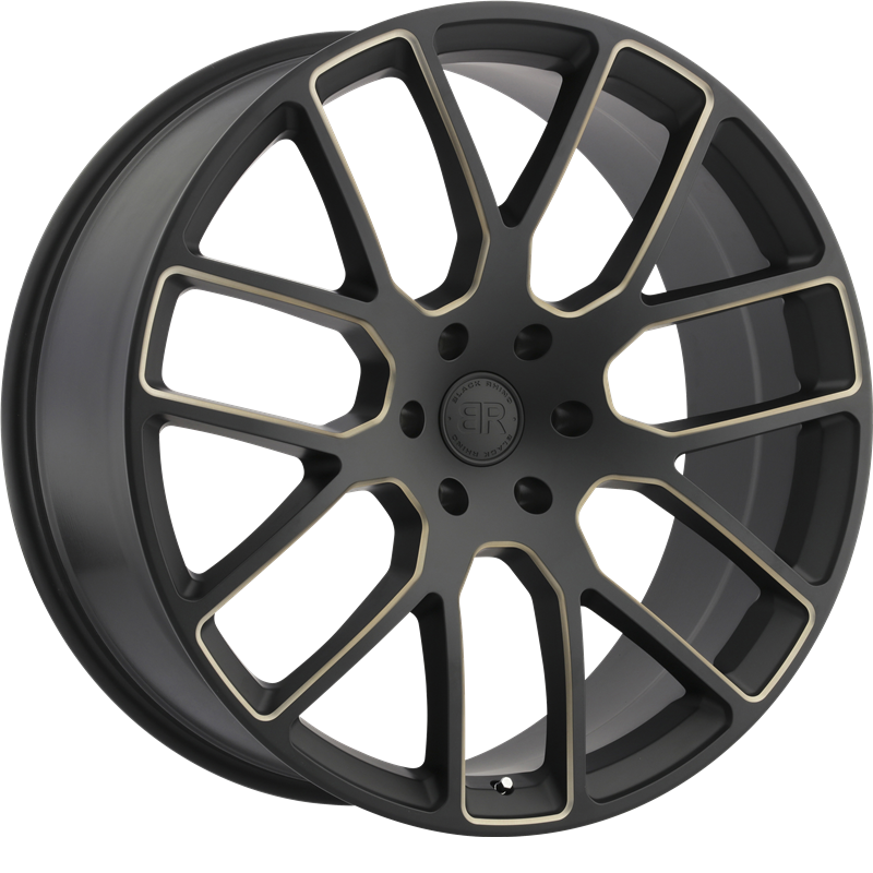 Black Rhino 20x9 Kunene Matte Black w/ Dark Tint Milled Spokes +30mm