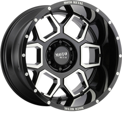 Moto Metal 20x10 MO981 Spade Gloss Black Machined -24mm