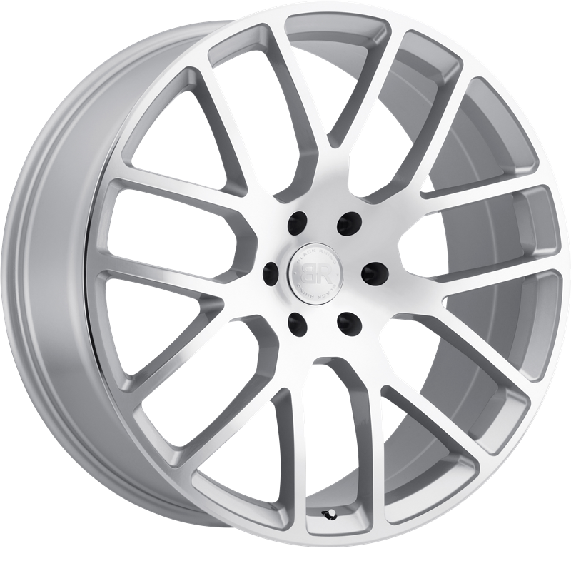 Black Rhino 20x9 Kunene Silver w/ Mirror Cut Face +30mm