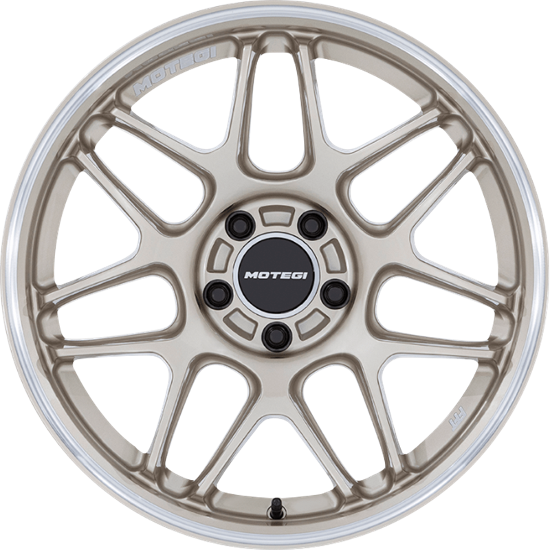 Motegi Racing 18x8.5 MR158 Tsubaki Motorsport Gold w/ Machined Lip +30mm