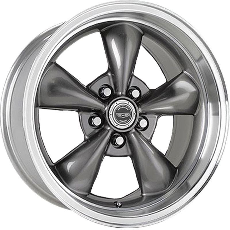 American Racing 17x8 AR105 Torq Thrust M Anthracite w/ Machined Lip +0mm