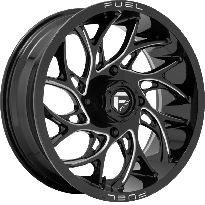 Fuel UTV 18x7 D741 Runner Gloss Black Milled +13mm