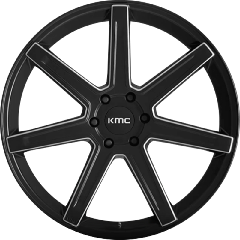 KMC 20x9 KM700 Revert Satin Black Milled +15mm