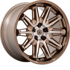 Asanti 20x9 ABL-47 Imperator Bronze Machined w/ SS Lip +27mm