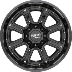 Moto Metal 17x9 MO984 Shift Matte Black w/ Gloss Black Inserts +18mm