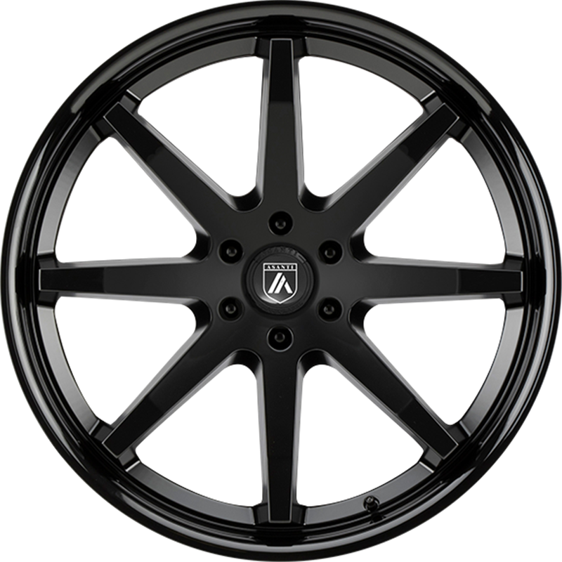 Asanti 20x9 ABL-32 Reverb Satin Black w/ Gloss Black Lip +30mm