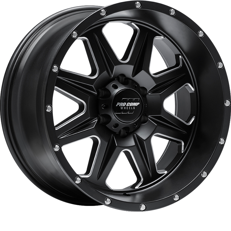 Pro Comp 20x10 PA63 Recon Satin Black Milled -18mm