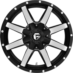 Fuel 20x9 D537 Maverick Matte Black w/ Machined Face +1mm