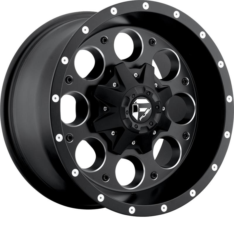 Fuel 16x8 D525 Revolver Matte Black Milled +25mm