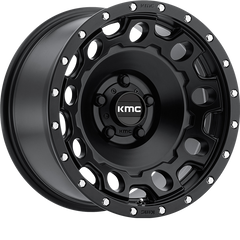 KMC 17x8.5 KM529 Holeshot Satin Black +34mm