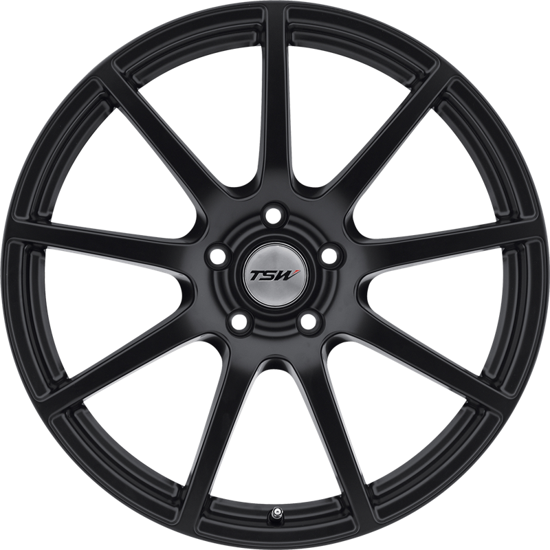 TSW 17x8 Interlagos Matte Black +45mm