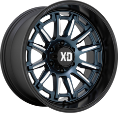 XD 20x9 XD865 Phoenix Metallic Blue Milled w/ Black Lip +0mm