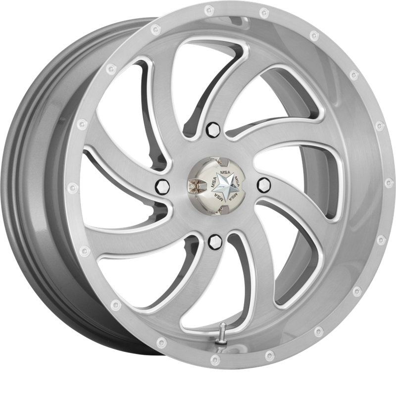 MSA Offroad Wheels 20x7 M36 Switch Brushed Titanium +0mm