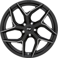 Niche 20x9 M266 Torsion Gloss Black Milled +25mm