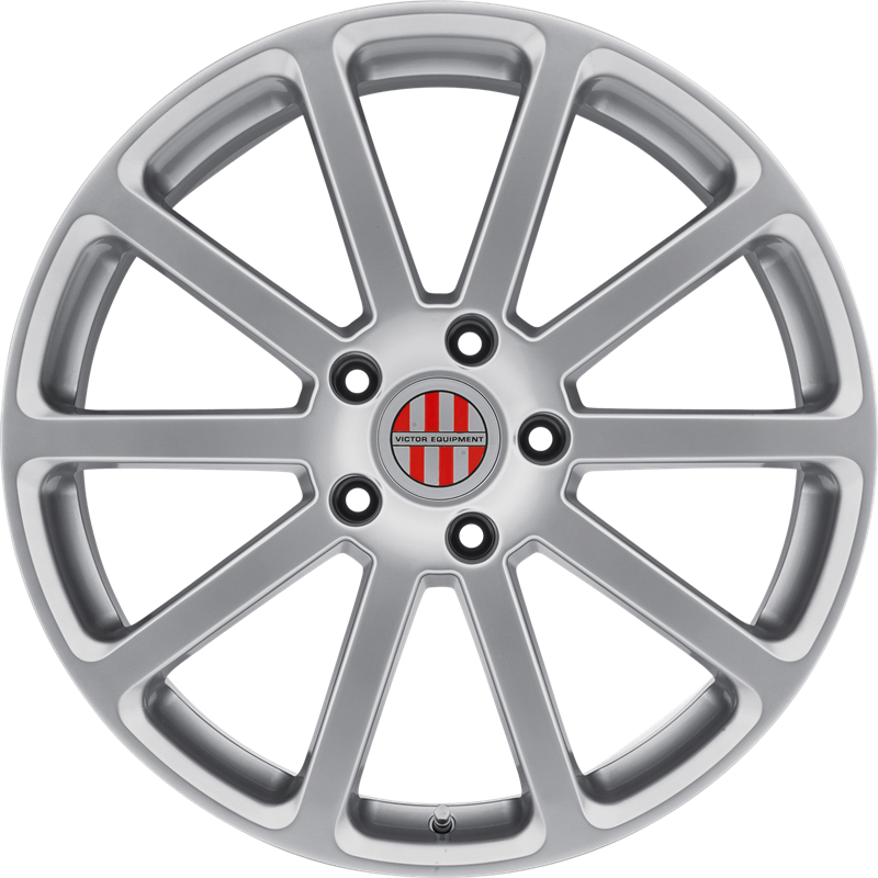 Victor Equipment 19x9.5 Zehn Hyper Silver +49mm