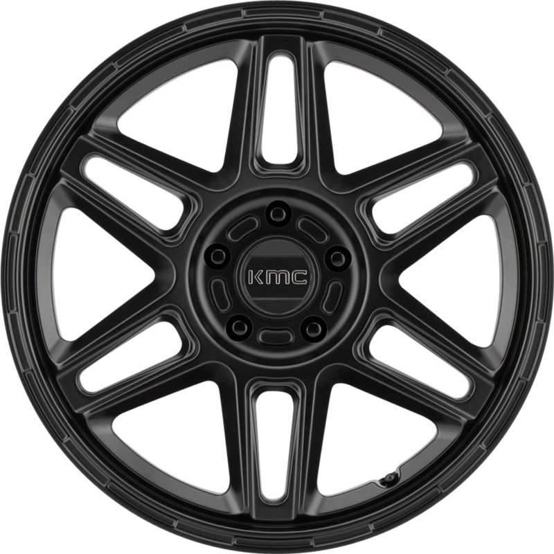 KMC 17x8 KM716 Nomad Satin Black +38mm