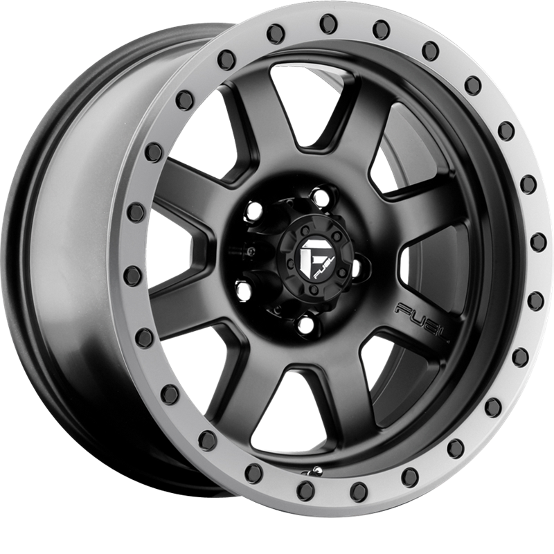 Fuel 20x9 D551 Trophy Matte Black w/ Gunmetal Ring +1mm