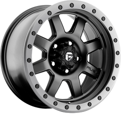 Fuel 20x9 D551 Trophy Matte Black w/ Gunmetal Ring +1mm