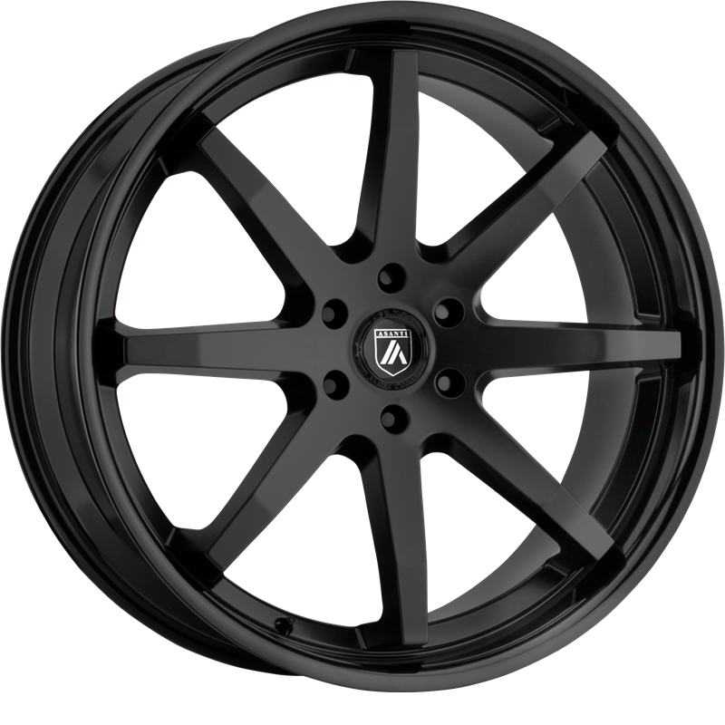 Asanti 20x9 ABL-32 Reverb Satin Black w/ Gloss Black Lip +30mm