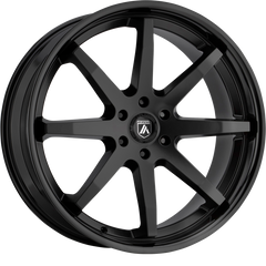 Asanti 20x9 ABL-32 Reverb Satin Black w/ Gloss Black Lip +30mm