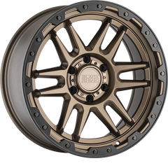 Black Rhino 18x9 Apache Matte Bronze w/ Black Lip Edge and Black Bolts +12mm