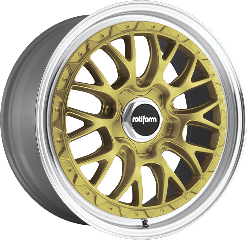 Rotiform 18x8.5 R156 LSR Matte Gold Machined +35mm