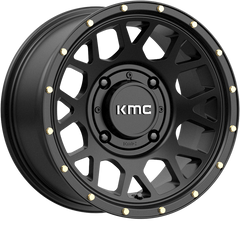 KMC Powersports 15x6 KS135 Grenade Satin Black +38mm