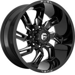 Fuel 20x9 D747 Lockdown Gloss Black Milled +1mm