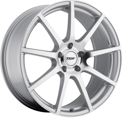 TSW 18x9 Interlagos Silver w/ Mirror Cut Face +63mm