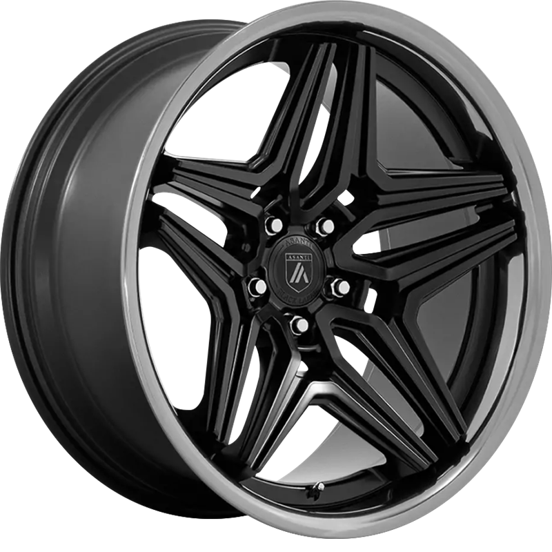 Asanti 20x9 ABL-46 Duke Satin Black w/ Double Dark Tint Lip +15mm