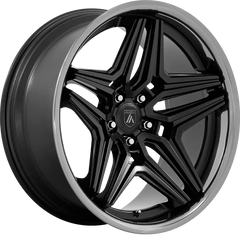 Asanti 20x9 ABL-46 Duke Satin Black w/ Double Dark Tint Lip +15mm